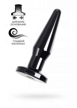 Анальная втулка POPO Pleasure by TOYFA Gemini α, TPE, черная, 12,1 см