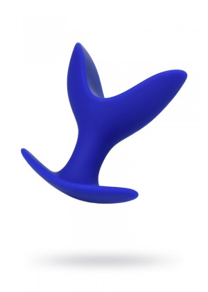 Расширяющая анальная втулка ToDo by Toyfa Bloom, силикон, синяя, 9 см, Ø 6,5 см