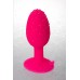 Анальная втулка TOYFA POPO Pleasure со стальным шариком внутри, силиконовая, розовая, 8,5 см