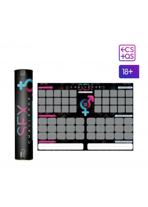 Плакат для пар со скретч-слоем «Секс-челлендж», А3, 18+ Плакат для пар со скретч-слоем «Секс-челлендж», А3, 18+