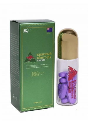 Сильный мужской возбудитель Красный Кенгуру, таблетка, 1 шт.