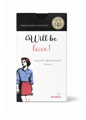 Женский возбуждающий шоколад, ChocoAmour *Will be love*, 10 гр