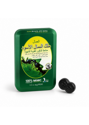 Мужской возбудитель "черный королевский муравей" Black Ant King Super, 1 шт.