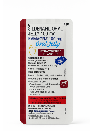 Мужской возбуждающий гель, Kamagra 100 mg, клубника, 5 мл.