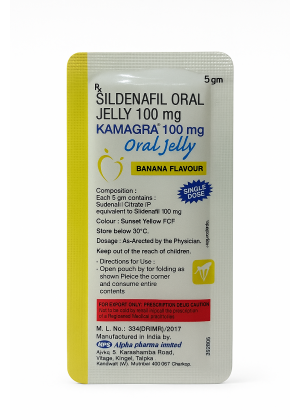 Мужской возбуждающий гель, Kamagra 100 mg, банан, 5 мл.