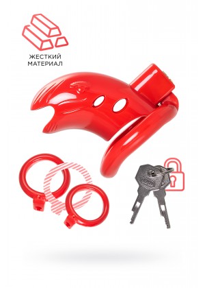 Пояс верности мужской Black&Red by TOYFA, ABS пластик, красный, 10 см Пояс верности мужской Black&Red by TOYFA, ABS пластик, красный, 10 см