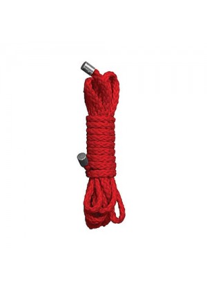 Веревка для бондажа Kinbaku Mini 1,5 м Red, красная