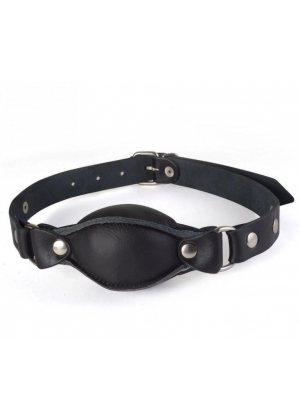 Кляп набивной, черный, из натуральной кожи Кляп набивной, черный, из натуральной кожи