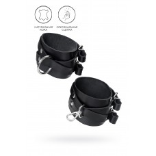 Оковы Pecado BDSM, с двумя перекрёстными ремешками, сцепка-оригинальный карабин, натуральная кожа