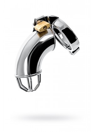 Пояс верности мужской Metal by TOYFA с открытой головкой, металл, серебряный, 13 см