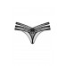 Стринги с ажурной резинкой SoftLine Collection, черный, S/M