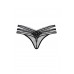Стринги с ажурной резинкой SoftLine Collection, черный, S/M