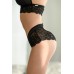 Эротические трусики Norddiva, кружевные, черные, M
