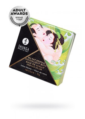 Соль Мёртвого моря Shunga Moonlight Bath Lotus Flower с лечебными свойствами, 75 г