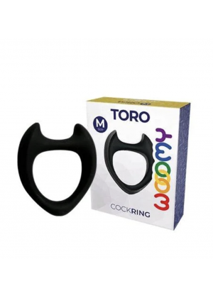 Эрекционное кольцо Toro, от Wooomy, черное, (M)