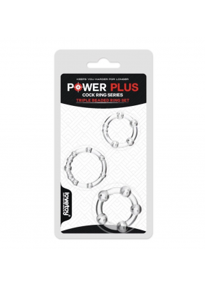 Набор эрекционных колец Power Plus (прозрачные) Набор эрекционных колец Power Plus (прозрачные)