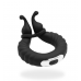 Эрекционное виброкольцо с пультом Д/У, черное