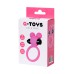 Эрекционное виброкольцо на пенис A-Toys by TOYFA, силикон, розовое, Ø 3,1 см