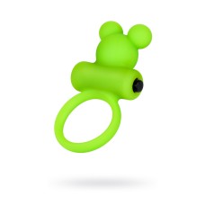 Виброкольцо на пенис A-Toys by TOYFA, силикон, зеленое, Ø 3,1 см
