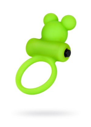 Виброкольцо на пенис A-Toys by TOYFA, силикон, зеленое, Ø 3,1 см