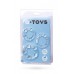Набор эрекционных колец TOYFA A-toys, Силикон, Прозрачный, Ø 3,5/3/2 см 