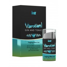 Жидкий интимный гель с эффектом вибрации, Intt Vibration Gin&Tonic, 15 мл