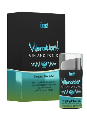 Жидкий интимный гель с эффектом вибрации, Intt Vibration Gin&Tonic, 15 мл