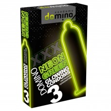 Презервативы Domino, neon, 5,2 см, 3 шт.