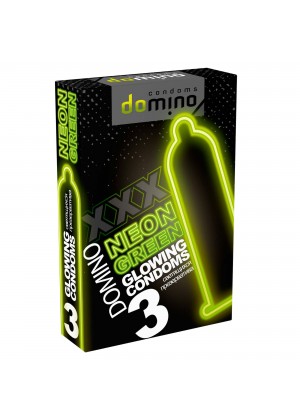 Неоновые презервативы Luxe DOMINO NEON №3