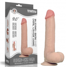 Реалистичный фаллоимитатор, Sliding-Skin Dong, 17 см