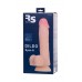 Фаллоимитатор RealStick Silicone Hugh J, телесный, 20,5 см