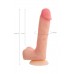 Фаллоимитатор RealStick Silicone Hugh J, телесный, 20,5 см