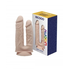 Фаллоимитатор для двойного проникновения Ricooo от WOOOMY (19,5×4,5; 17,5×3,7 см)