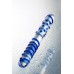 Двусторонний фаллоимитатор Sexus Glass, Сткекло, Прозрачный, 22см
