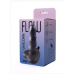 Нереалистичный фаллоимитатор,  Unicorn Mini Black (12,5*3,5 см)