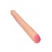 Фаллоимитатор RealStick Brutal Castor двусторонний, neoskin, телесный, 56 cм