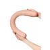 Фаллоимитатор RealStick Brutal Castor двусторонний, neoskin, телесный, 56 cм