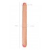 Фаллоимитатор RealStick Brutal Castor двусторонний, neoskin, телесный, 56 cм