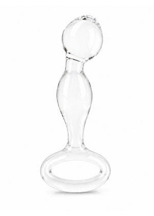 Стеклянная анальнаяи втулка, Lovetoy Glass Romance Clear, 7,5 см