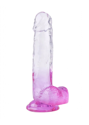 Реалистичный фаллоимитатор, Oscar, прозрачно-фиолетовый, 20 см Реалистичный фаллоимитатор, Oscar, прозрачно-фиолетовый, 20 см