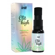 Согревающий жидкий вибратор для клитора, Intt Clit Me On High Cannabis Oil, 15 мл