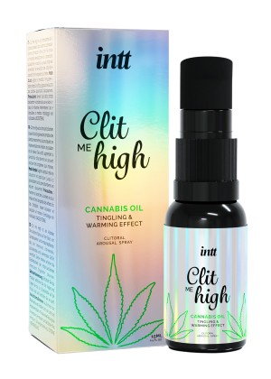 Согревающий жидкий вибратор для клитора, Intt Clit Me On High Cannabis Oil, 15 мл Согревающий жидкий вибратор для клитора, Intt Clit Me On High Cannabis Oil, 15 мл