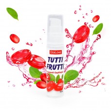 Съедобная гель-смазка TUTTI-FRUTTI для орального секса сладкий барбарис 30г