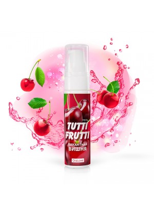Съедобная гель-смазка TUTTI-FRUTTI для орального секса со вкусом вишни, 30 г