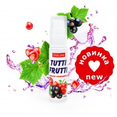 Съедобная гель-смазка TUTTI-FRUTTI для орального секса со вкусом свежая смородина, 30 гр