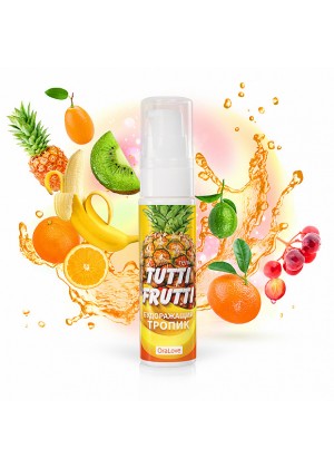 Съедобная гель-смазка TUTTI-FRUTTI для орального секса со вкусом экзотических фруктов 30г