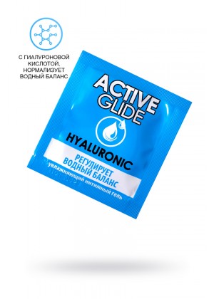 Увлажняющий интимный гель ACTIVE GLIDE HYALURONIC, 3 г