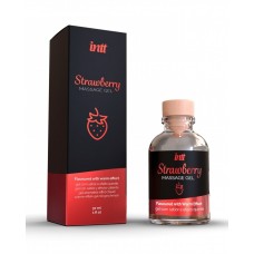 Съедобный гель для интимного массажа, Intt Strawberry Massage Gel, 30 мл (клубника)