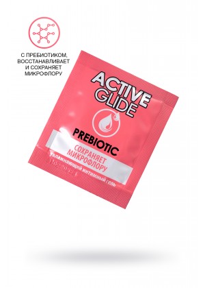 Увлажняющий интимный гель ACTIVE GLIDE PREBIOTIC, 3г