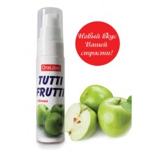 Съедобная гель-смазка TUTTI-FRUTTI для орального секса, со вкусом яблока 30г